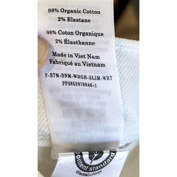 Everlane The Way-High Slim Jean in Bright White 32R - Picture 5 of 6